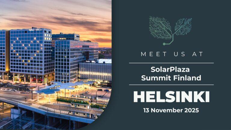 Meet us at the Solarplaza Summit Finland: PV & Storage