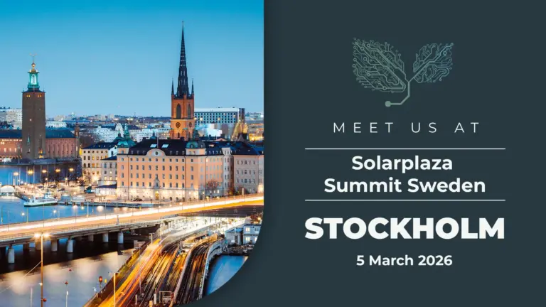 Meet us at Solarplaza Summit Sweden